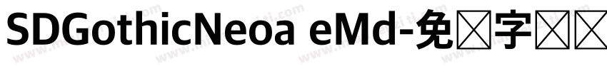 SDGothicNeoa eMd字体转换